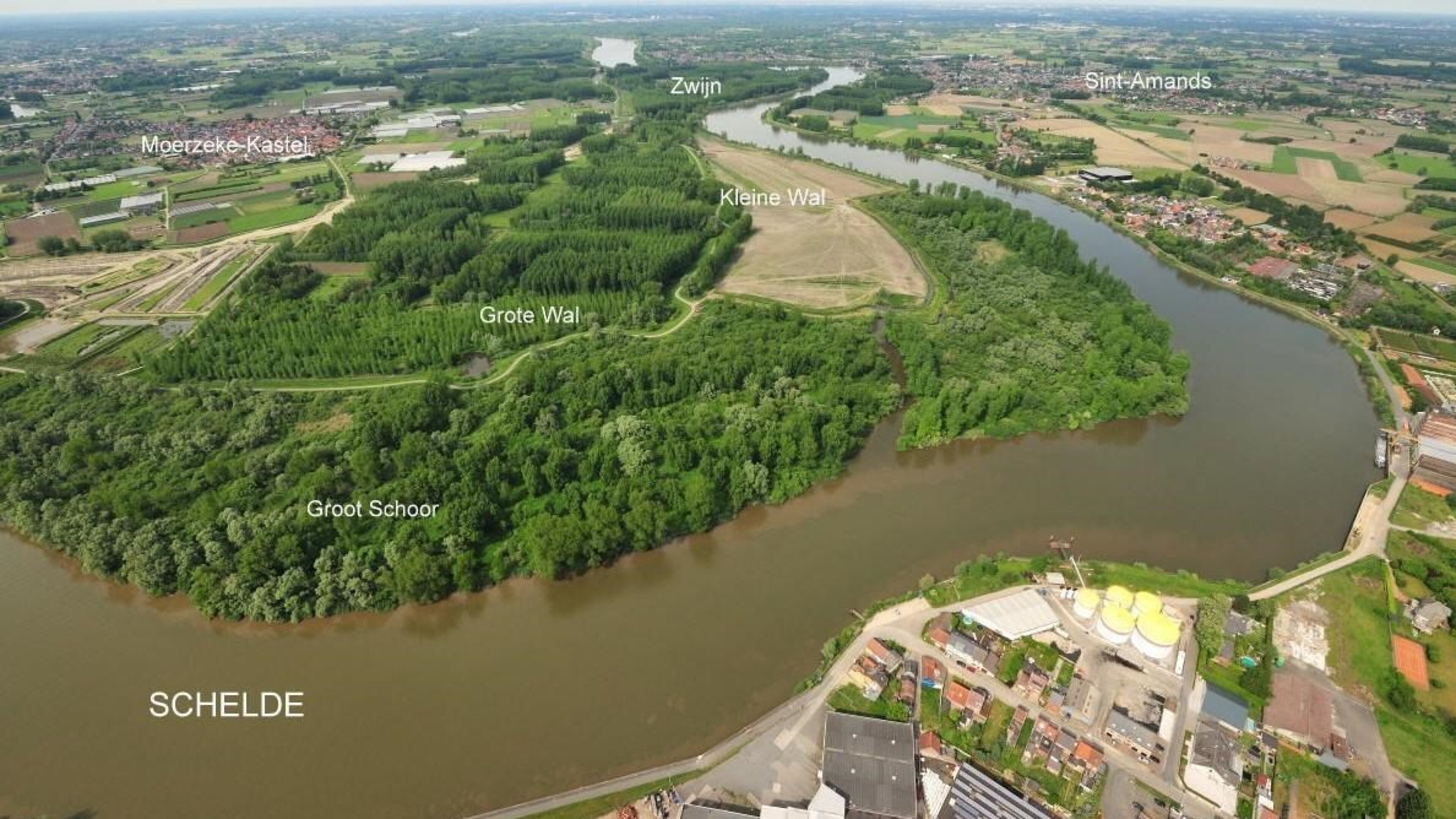 Overstromingsgebied in de maak om akkers en woonzones te beschermen